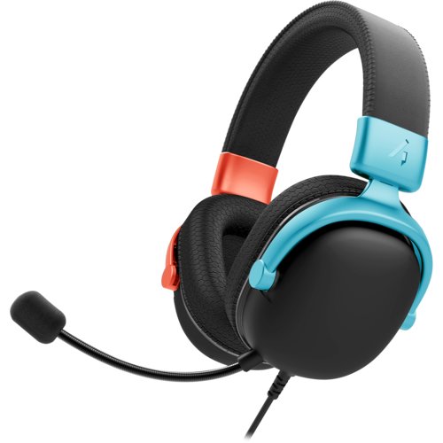 4Gamers Radar Gaming Headset - Black with Red & Blue 4Gamers Radar Gaming Headset - Black with Red & Blue